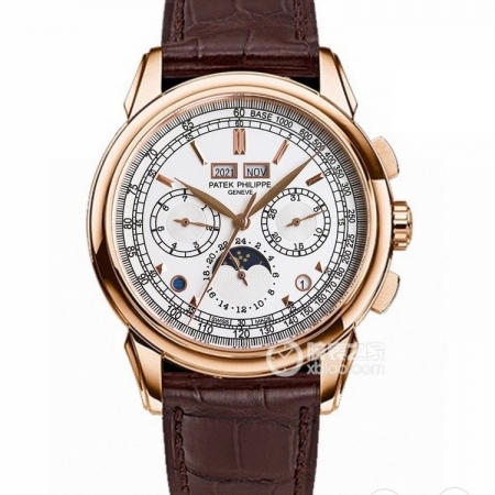 V4升级版百达翡丽（Patek Philippe）超级复杂功能时计系列5270P升级版CH-29-535机芯 男士多功能机械手表