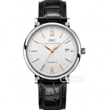 V7出品 IWC万国表柏涛菲诺系列IW356517男士全自动机械腕表 搭载原装瑞士ETA2892A2机芯/顶级美洲鳄鱼皮 尺寸40mmx9.2mm