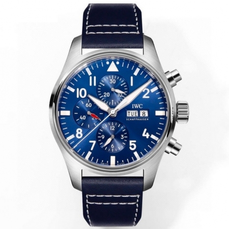ZF新品 IWC万国表飞行员系列男士全自动机械计时码腕表 搭载7750改cal....