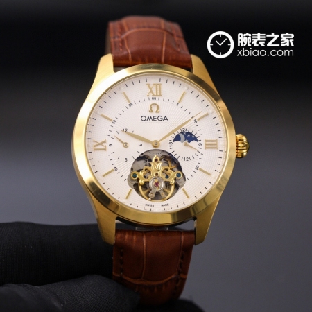 TW出品 欧米茄（omega）镂空飞轮月相系列男士全自动机械腕表 直径42mm