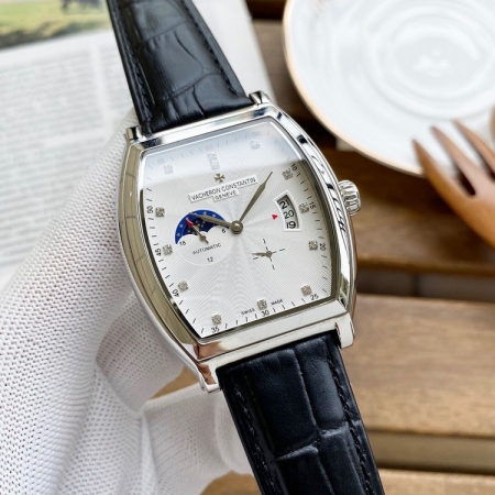 江诗丹顿（Vacheron Constantin）马耳他系列酒桶型男士自动机械手...