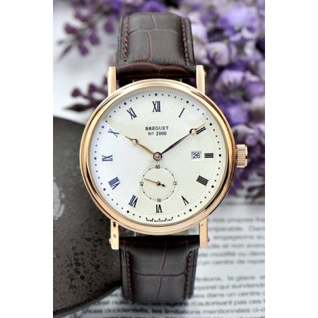 宝玑(Breguet)CLASSIQUE 5177系列18K玫瑰金两针半男士自动...