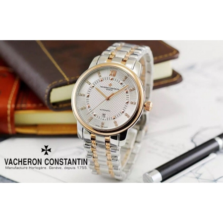 江诗丹顿（Vacheron Constantin）传承系列 瑞士三针全自动机械手...